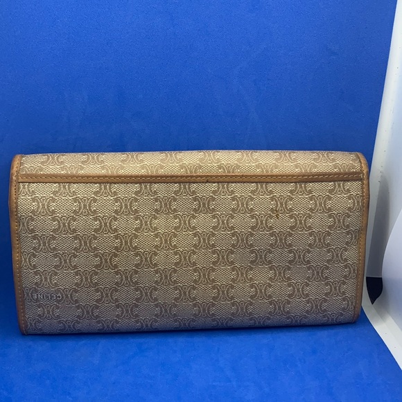 Céline Brown Coated Canvas Macadam Continental Wallet - Picture 3 of 10